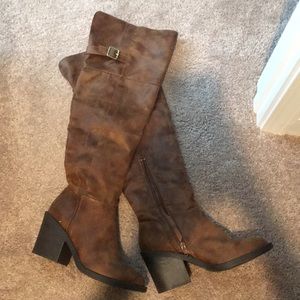 Brown Knee High Boots